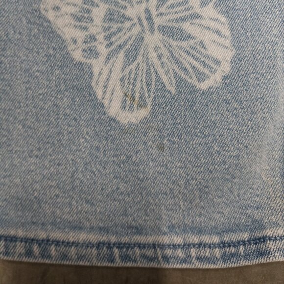 Hollister Ultra High Rise Dad Jeans Womens 24 x 31 Light Wash Butterflies - Picture 6 of 6